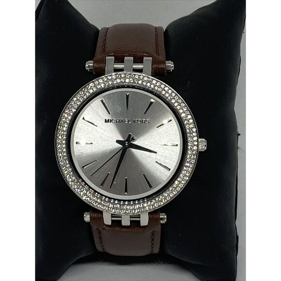 Michael Kors Darci MK3190 Women's Brown Leather Analog Dial Quartz Watch JK111 - Picture 1 of 12